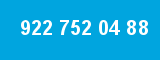 922 752 04 88 922 752 04 88